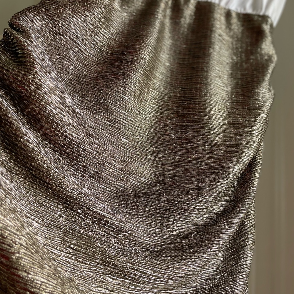 Porridge Crew-Neck Metallic Twofer Mini Dress - Picture 6 of 11